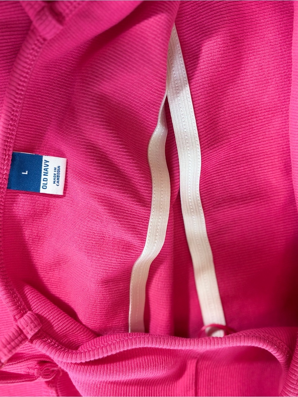 Women’s old navy pink Spaghetti Strap ribbed Bodycon Dress - Picture 4 of 4